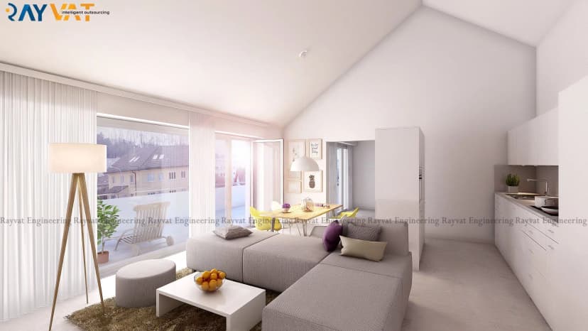 1. 3D Interior Apartment Switzerland