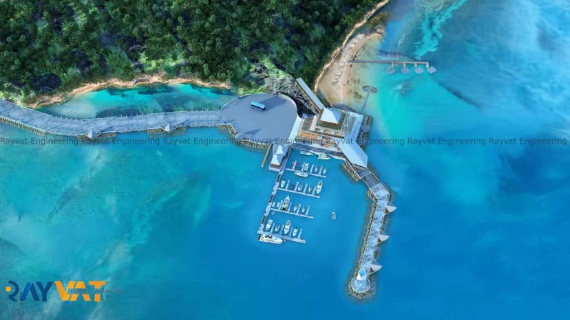 Beach Resort Aerial View 1