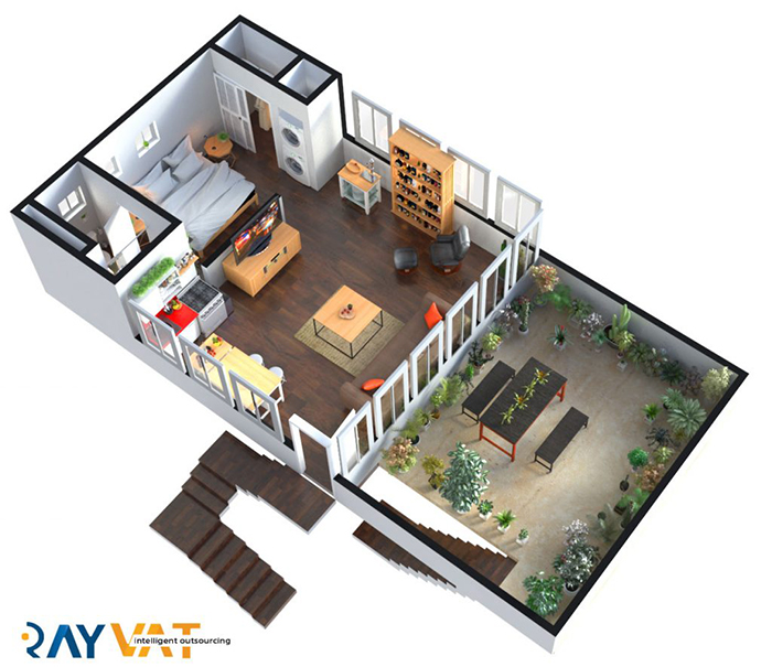 HOUSE_04-1-600 3D Floor Plan